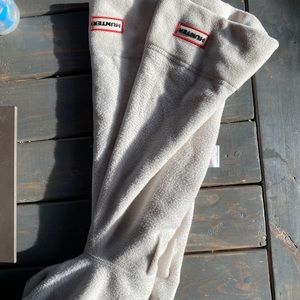 White hunter boot socks